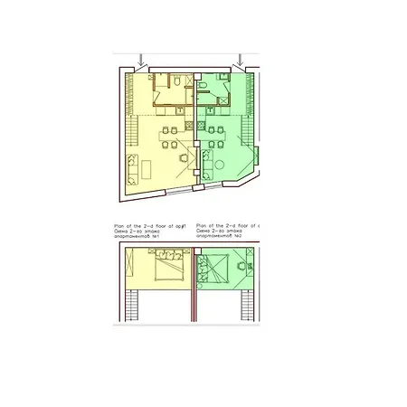 Apartment дві незалежні квартири поряд загалом для 8 гостей, кл